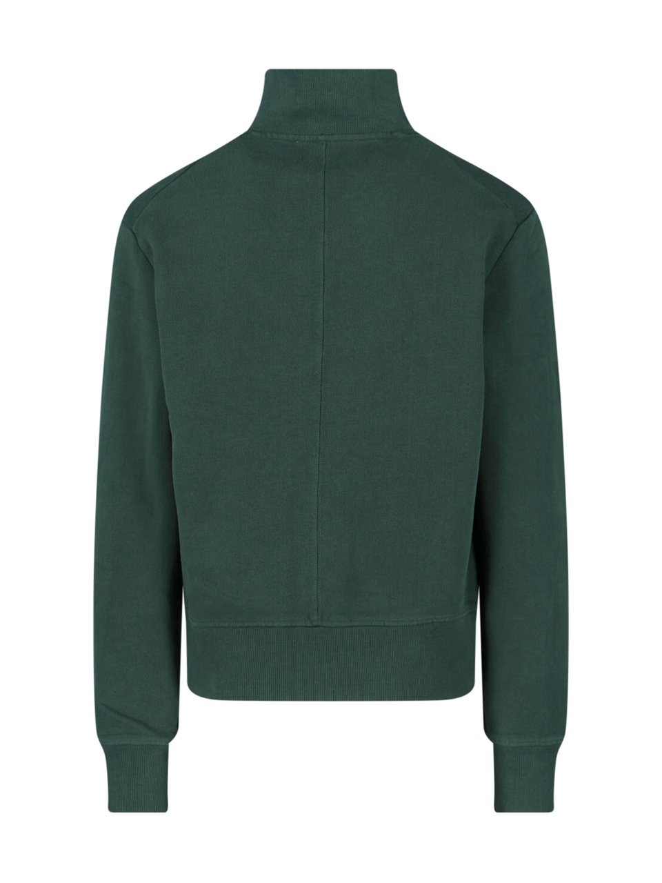 Entire Studios Green Port High-Collar Cotton Sweatshirt Groen