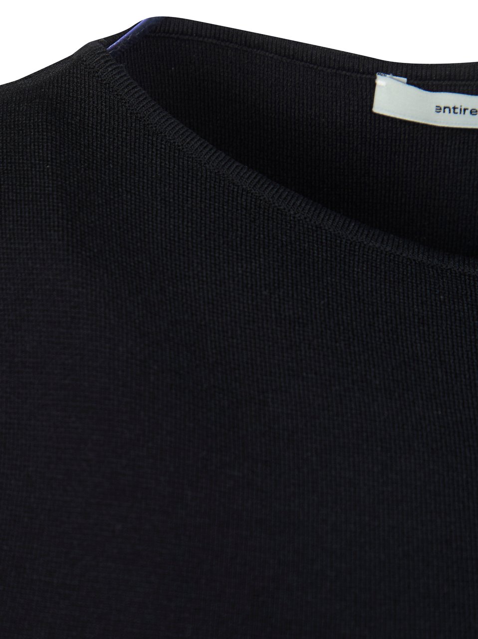 Entire Studios Fitted Sleeveless Boat Neck Top Zwart