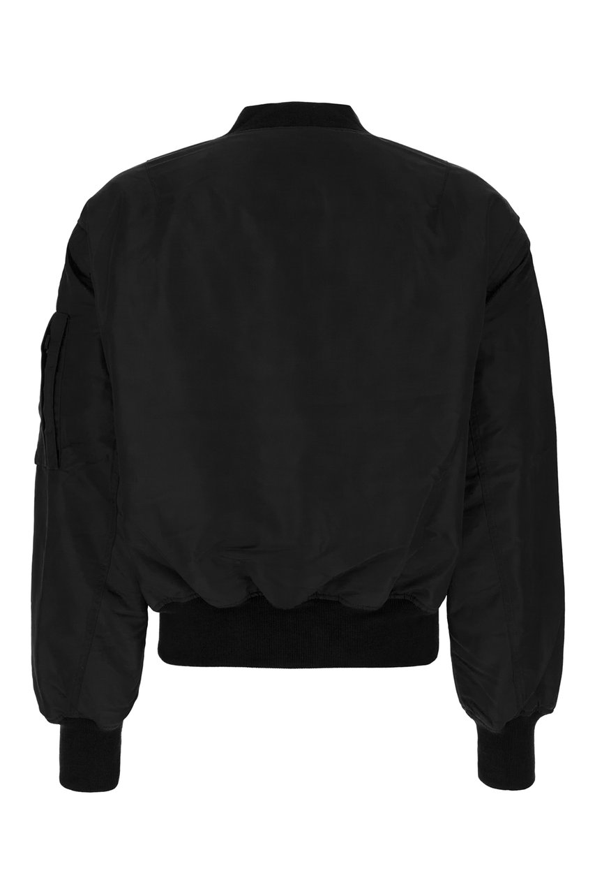 Entire Studios Entire Studios Black nylon padded bomber jacket Zwart