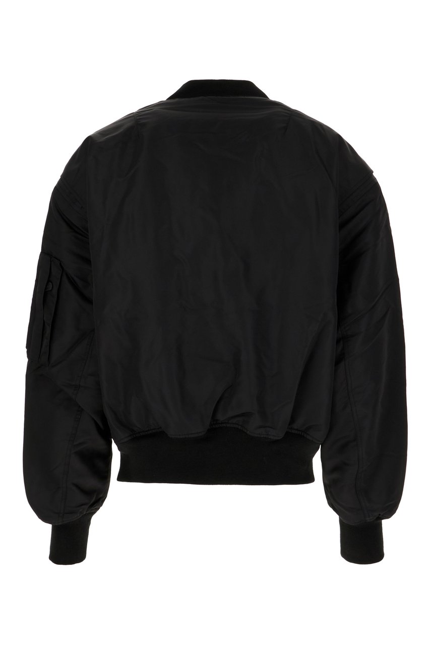Entire Studios Entire Studios Black nylon padded bomber jacket Zwart