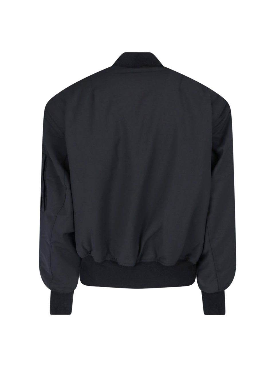 Entire Studios Black Boxy Functional Pocket Jacket Zwart