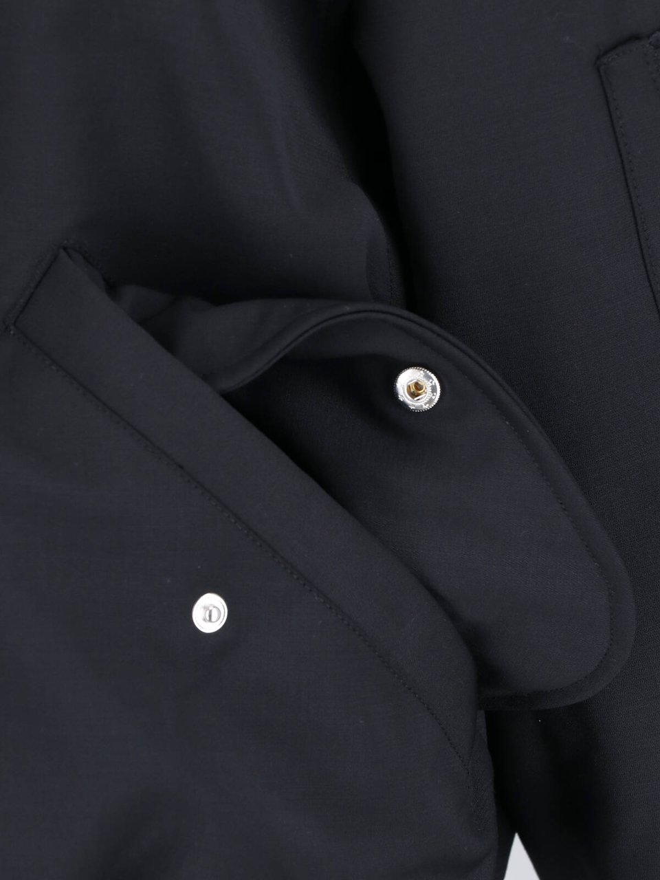 Entire Studios Black Boxy Functional Pocket Jacket Zwart