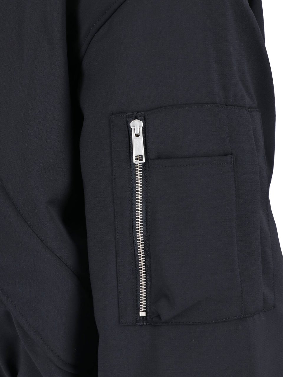 Entire Studios Black Boxy Functional Pocket Jacket Zwart