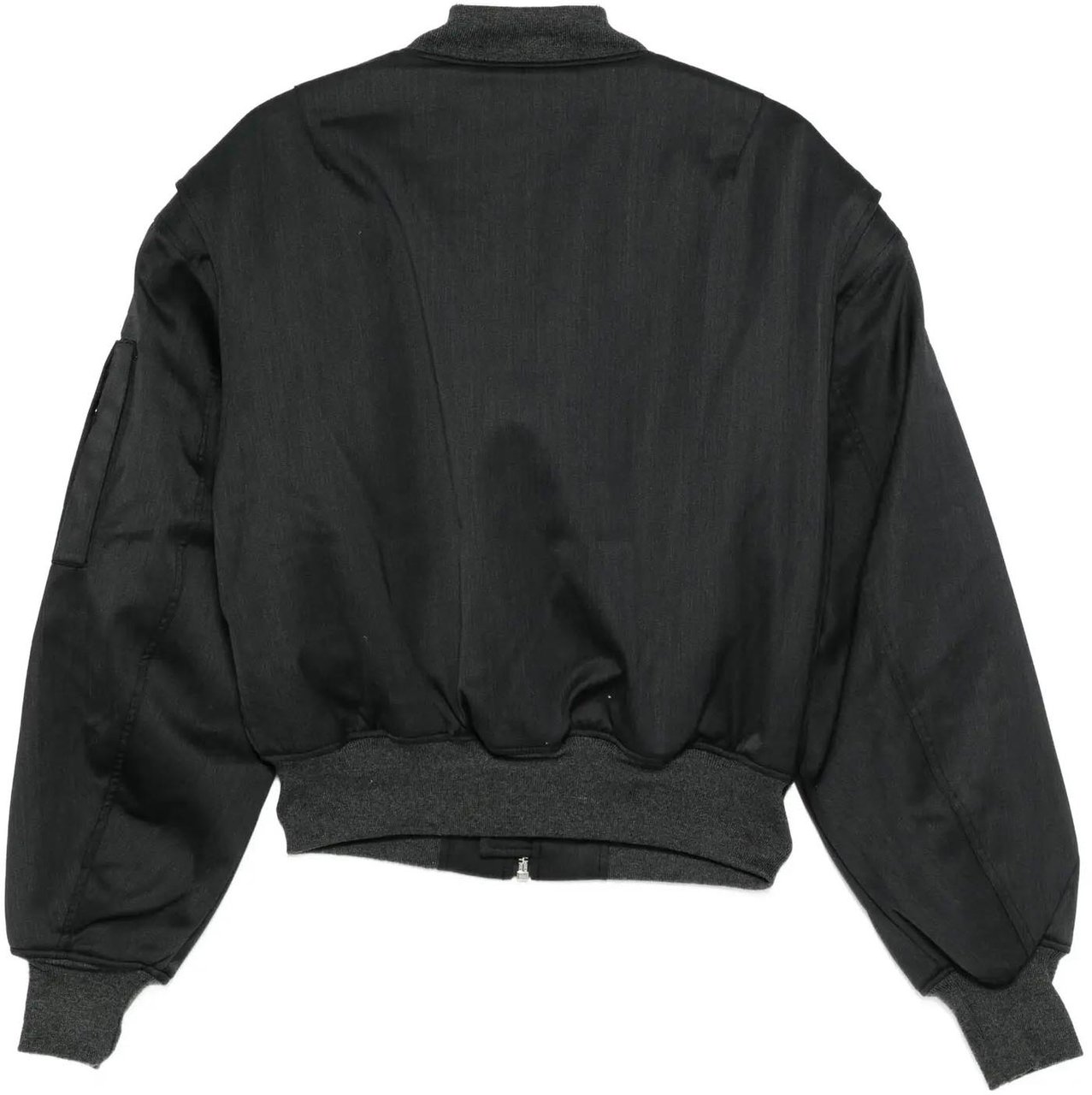 Entire Studios Cropped Broad Bomber Suiting Grey Grijs