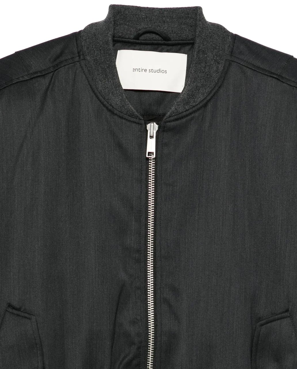 Entire Studios Cropped Broad Bomber Suiting Grey Grijs