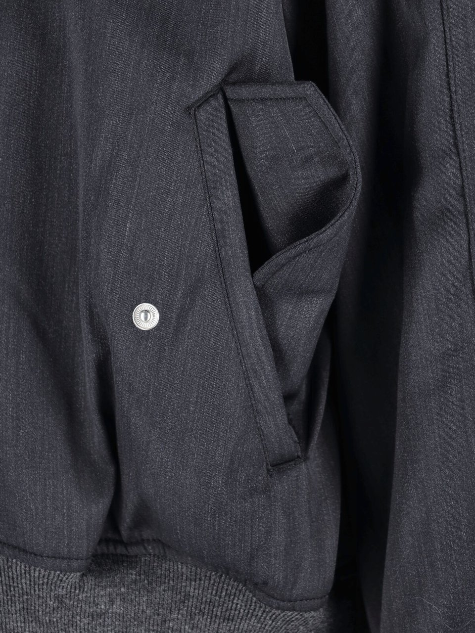 Entire Studios Bomber Jacket with Ribbed Collar Grijs