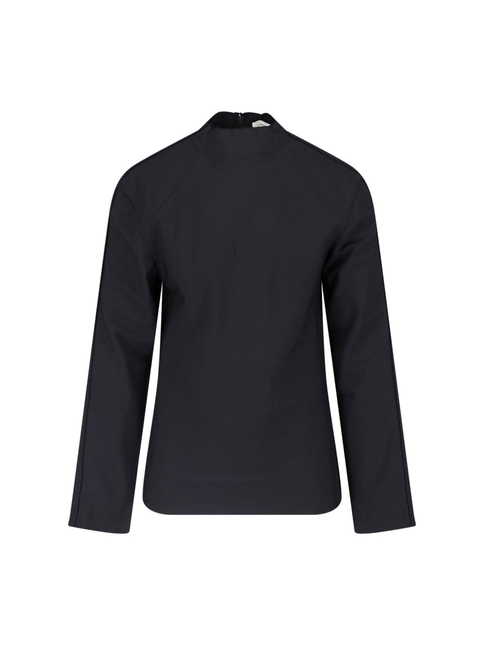Entire Studios Black High Neck Long-Sleeve Top Zwart