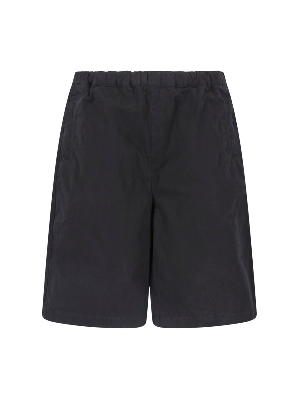 Entire Studios Black Relaxed Fit Adjustable Shorts Zwart