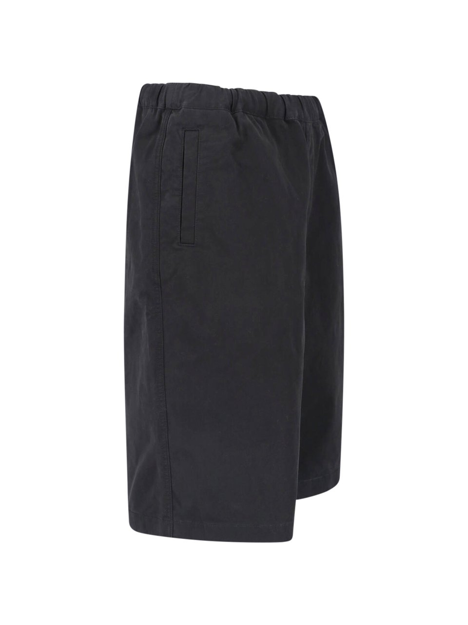Entire Studios Black Relaxed Fit Adjustable Shorts Zwart