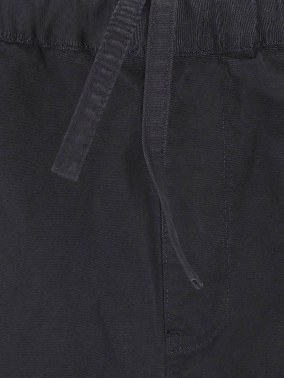 Entire Studios Black Relaxed Fit Adjustable Shorts Zwart