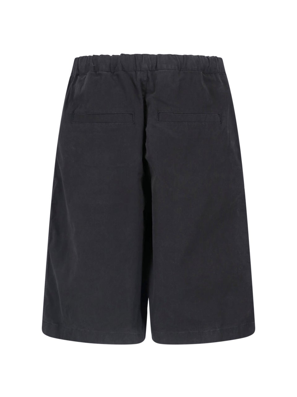 Entire Studios Black Relaxed Fit Adjustable Shorts Zwart