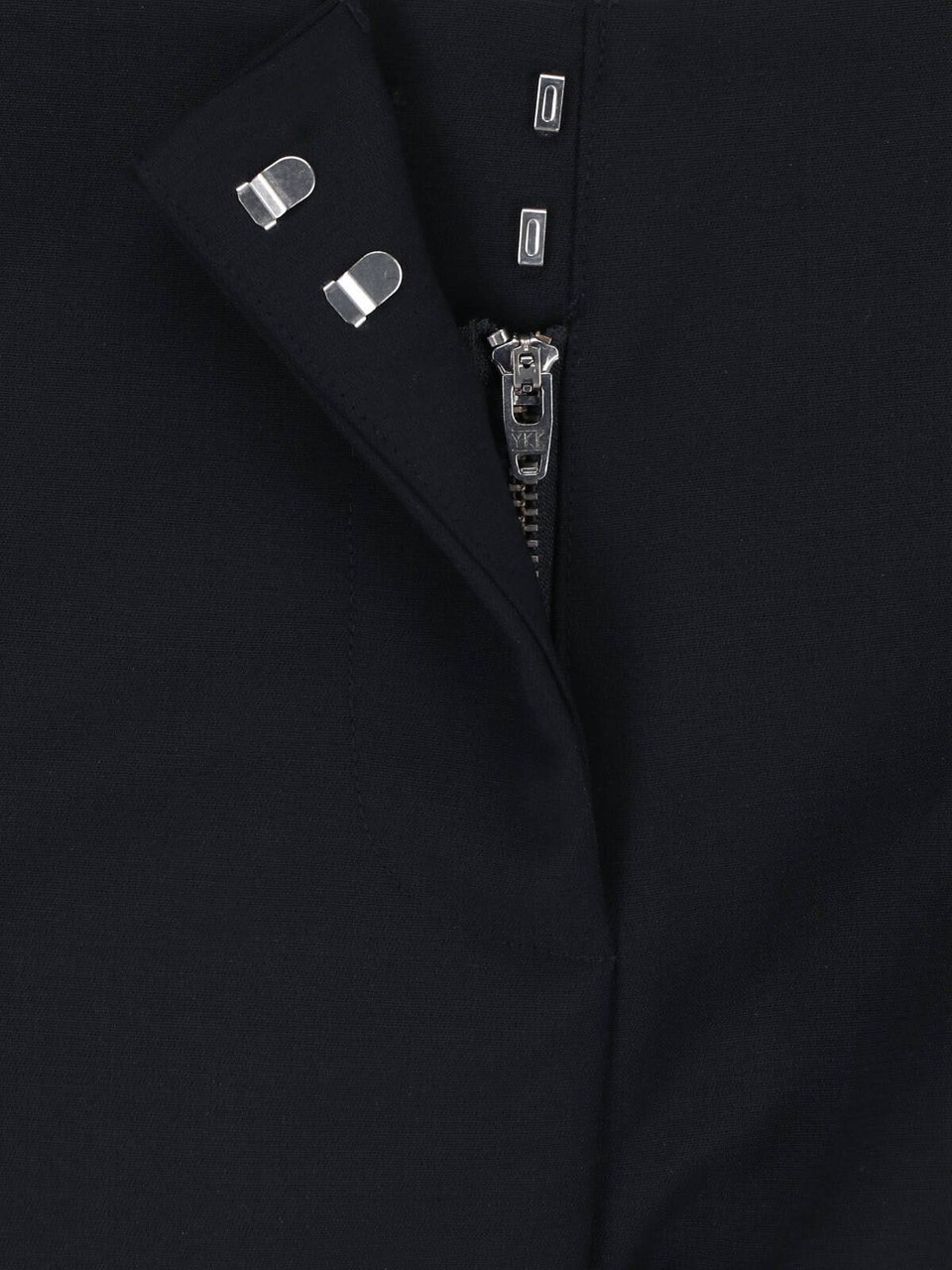 Entire Studios Black Tailored Flared Hem Shorts Zwart