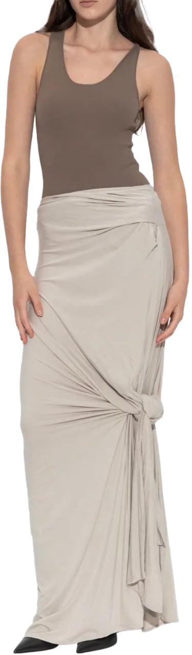 Entire Studios Lumiere Scarf Skirt Stone Grijs