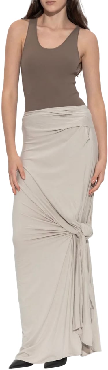 Entire Studios Lumiere Scarf Skirt Stone Grijs