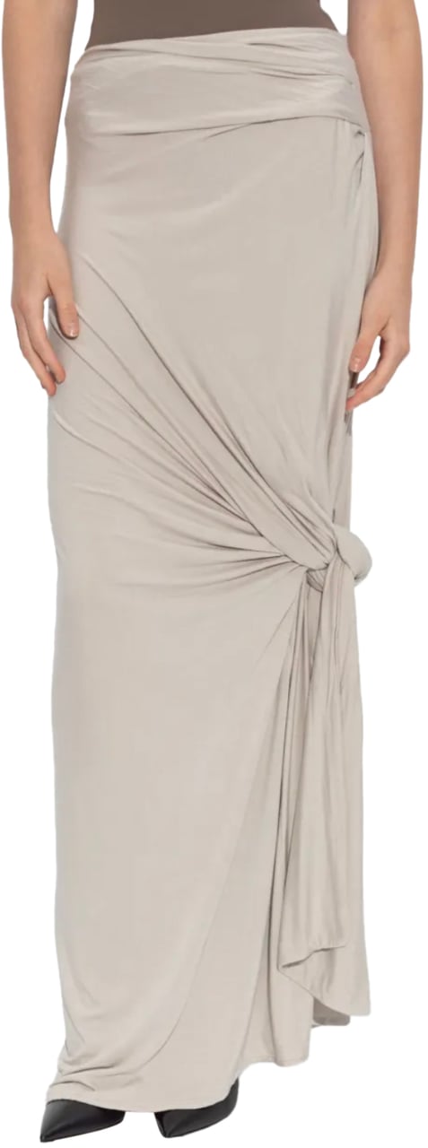 Entire Studios Lumiere Scarf Skirt Stone Grijs