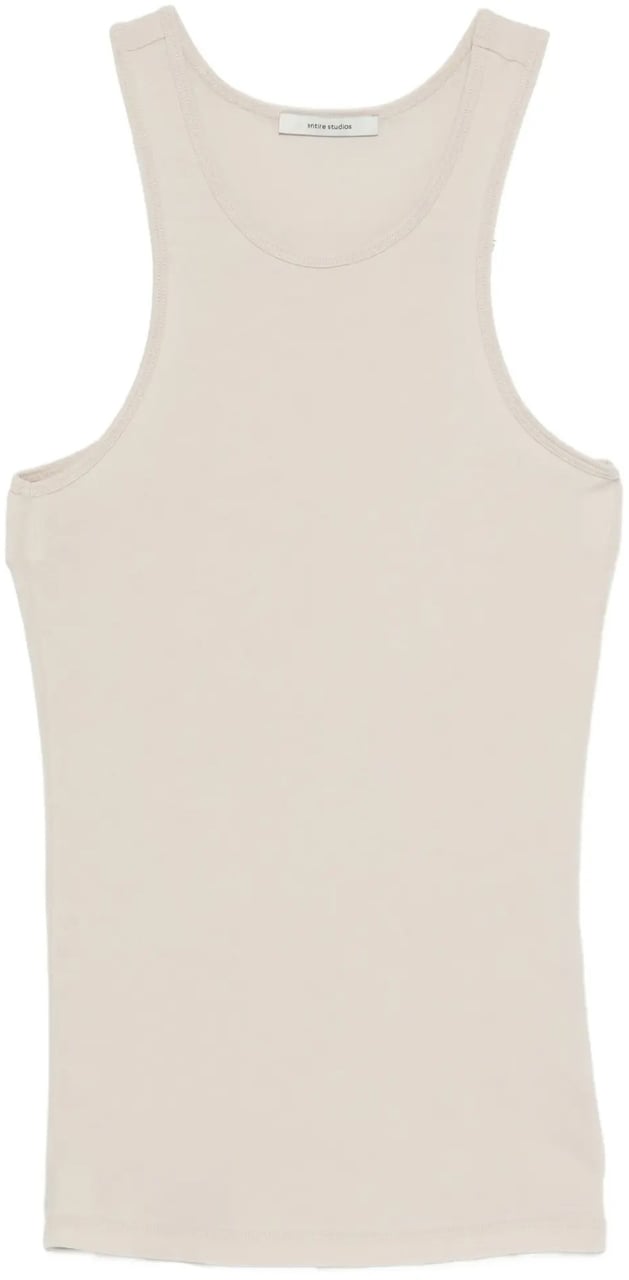 Entire Studios Muscle Tank Top Off White Wit