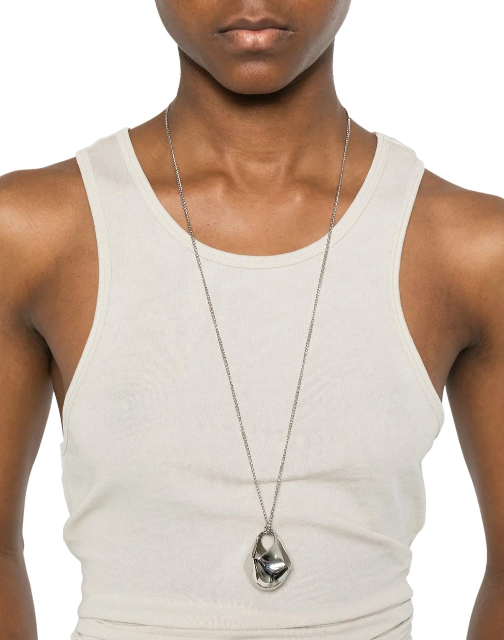 Entire Studios Muscle Tank Top Off White Wit