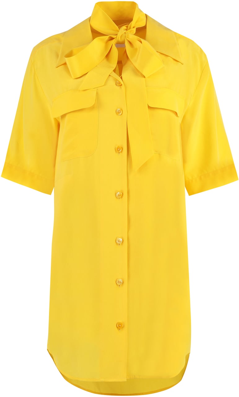 Equipment Belted shirtdress Geel