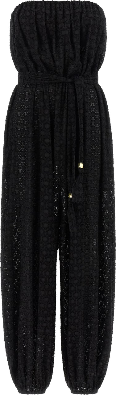 Eres Black Silk Jumpsuit Zwart