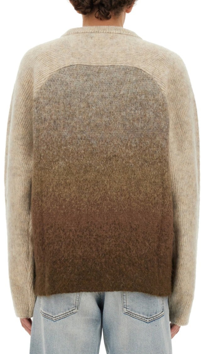 ERL Gradient Mohair Blend Knit With Relaxed Silhouette Bruin