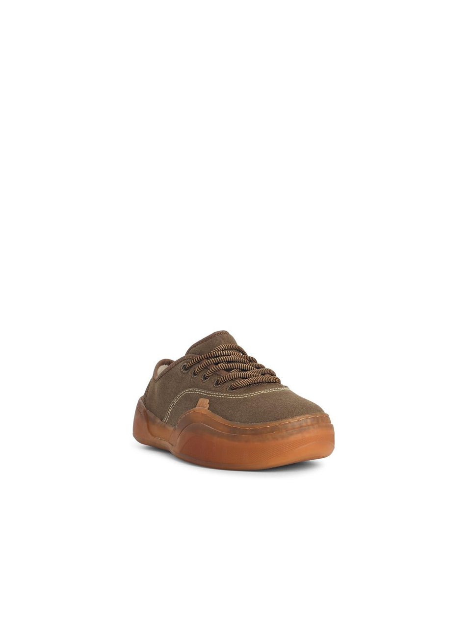 ERL 'Coupes' Mud-Colored Cotton Sneakers Bruin