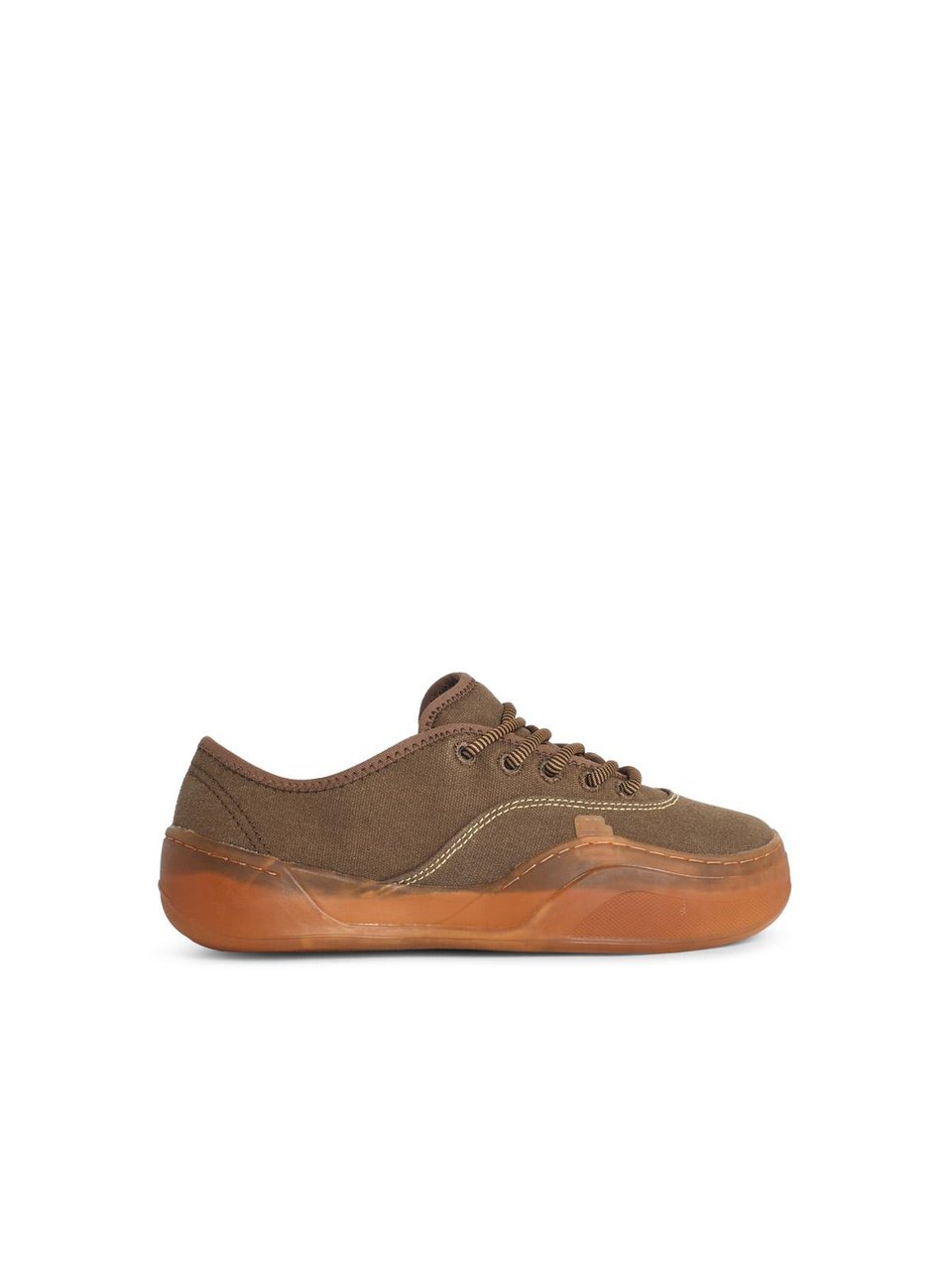 ERL 'Coupes' Mud-Colored Cotton Sneakers Bruin