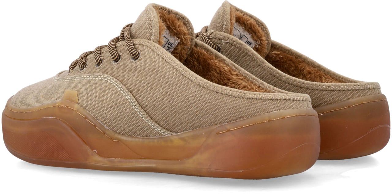 ERL Low Skate Mule Marrone Beige