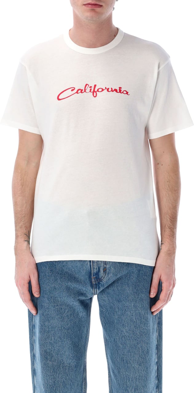 ERL California Signature T-Shirt Bianco Wit