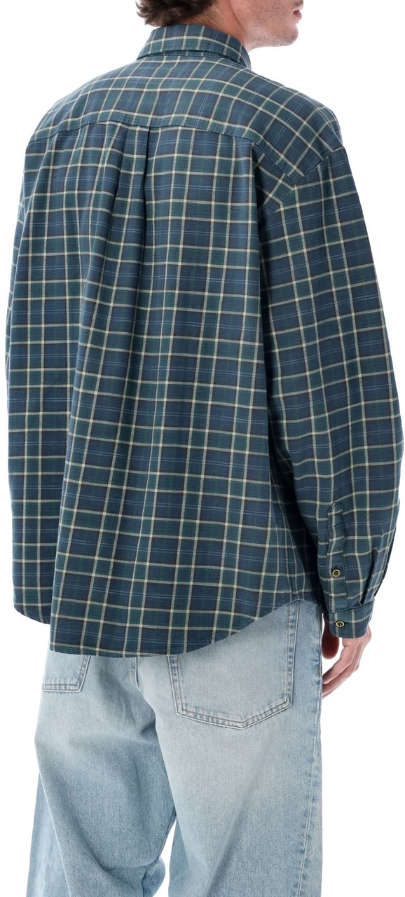 ERL Plaid Overshirt Woven Verde Groen