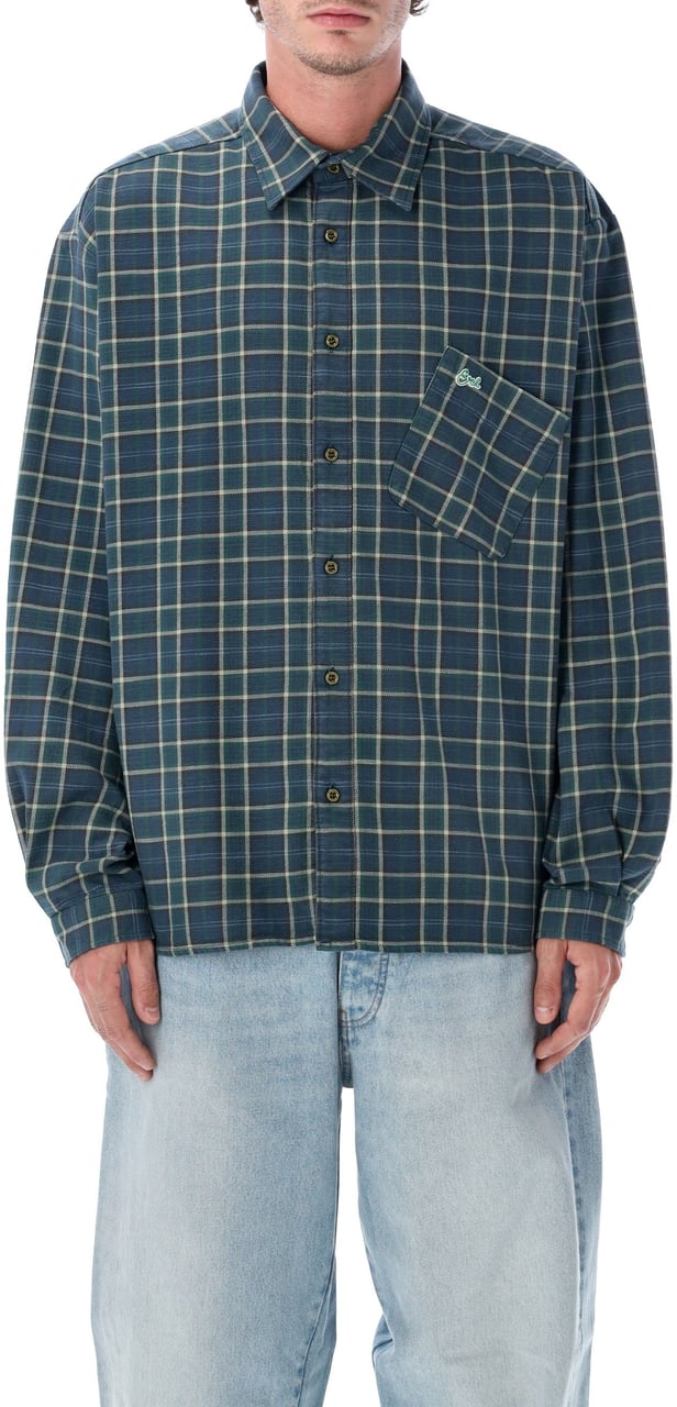 ERL Plaid Overshirt Woven Verde Groen