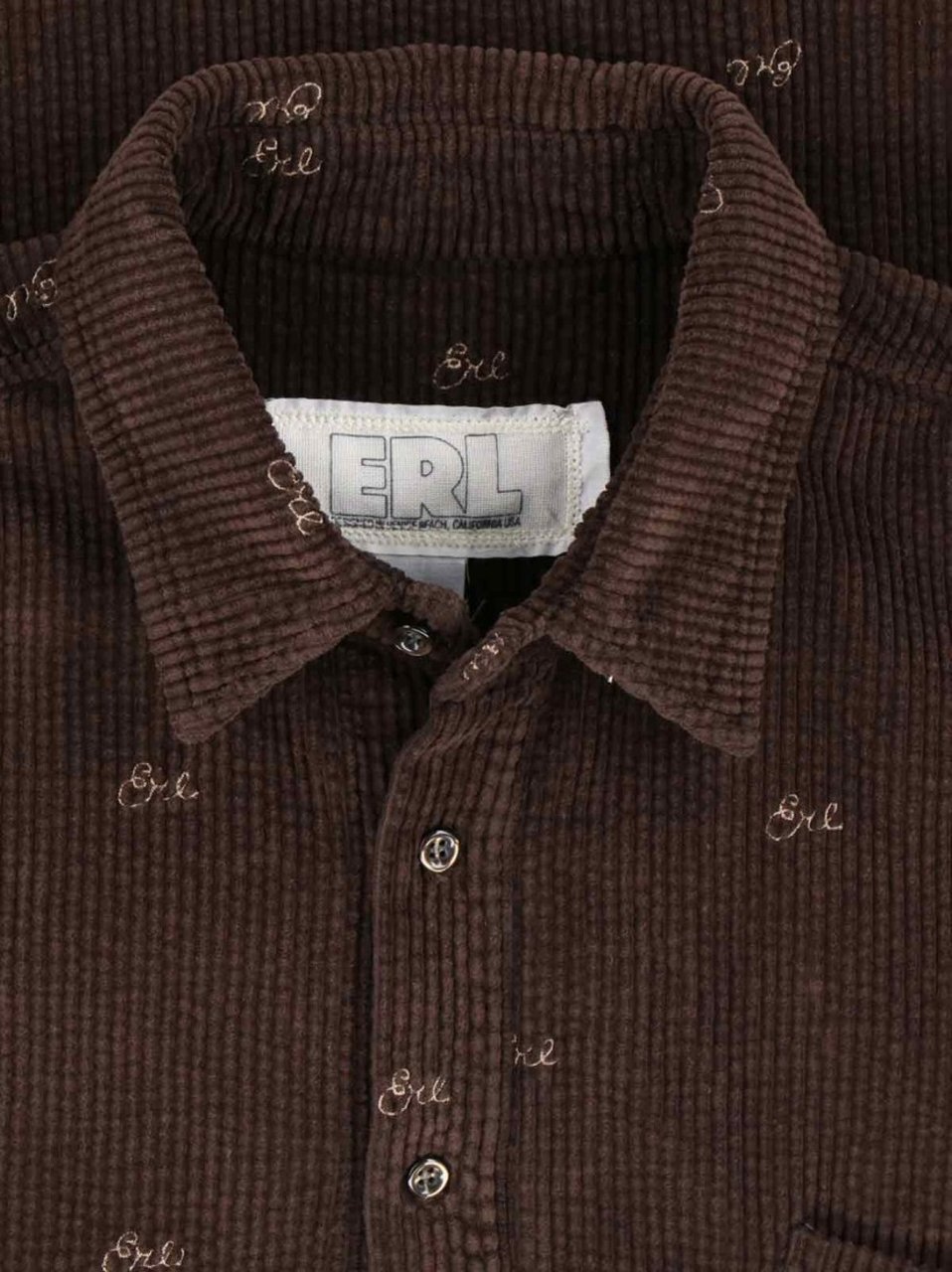 ERL Velvet Shirt – Brown Bruin