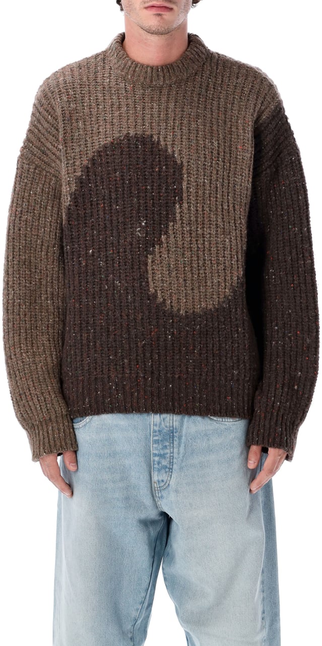 ERL Swirl Crewneck Marrone Bruin