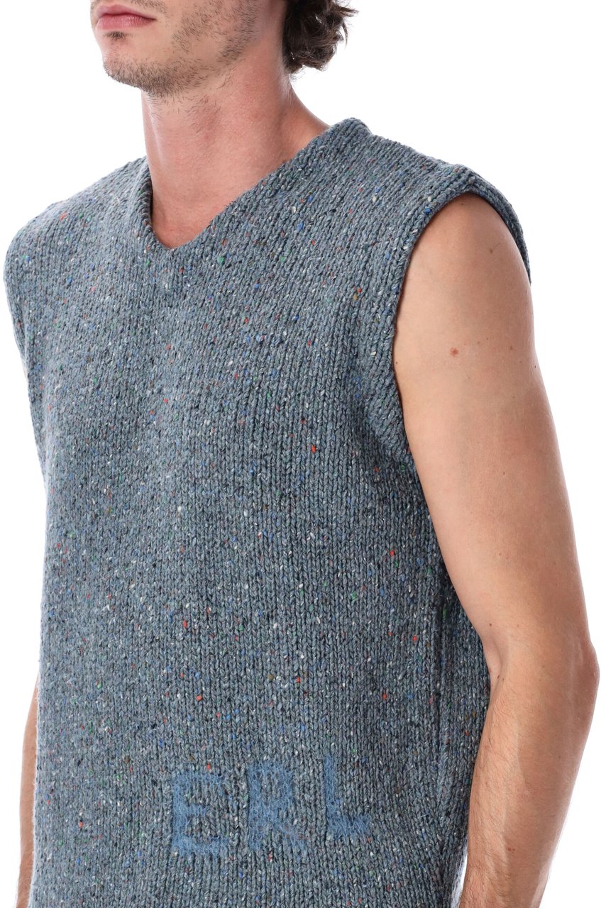 ERL Vest Knit Blue Blauw