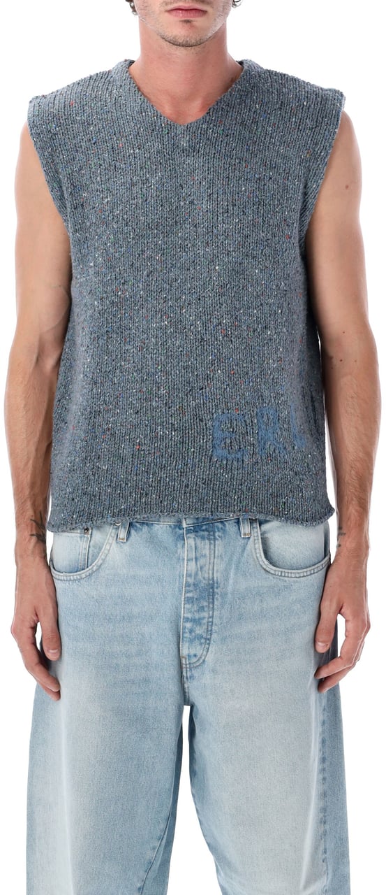 ERL Vest Knit Blue Blauw