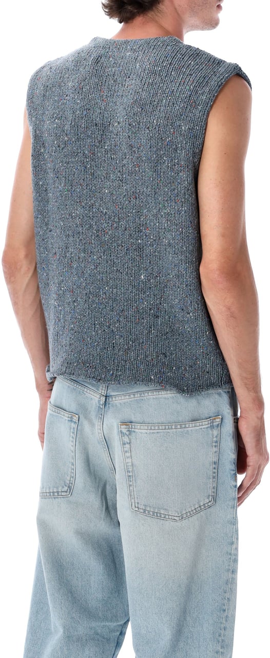 ERL Vest Knit Blue Blauw