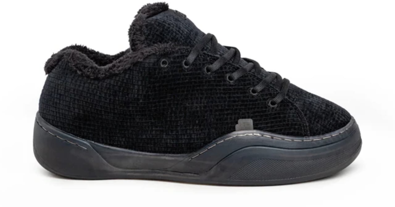 ERL CORDUROY VAMP SNEAKERS BLACK Zwart