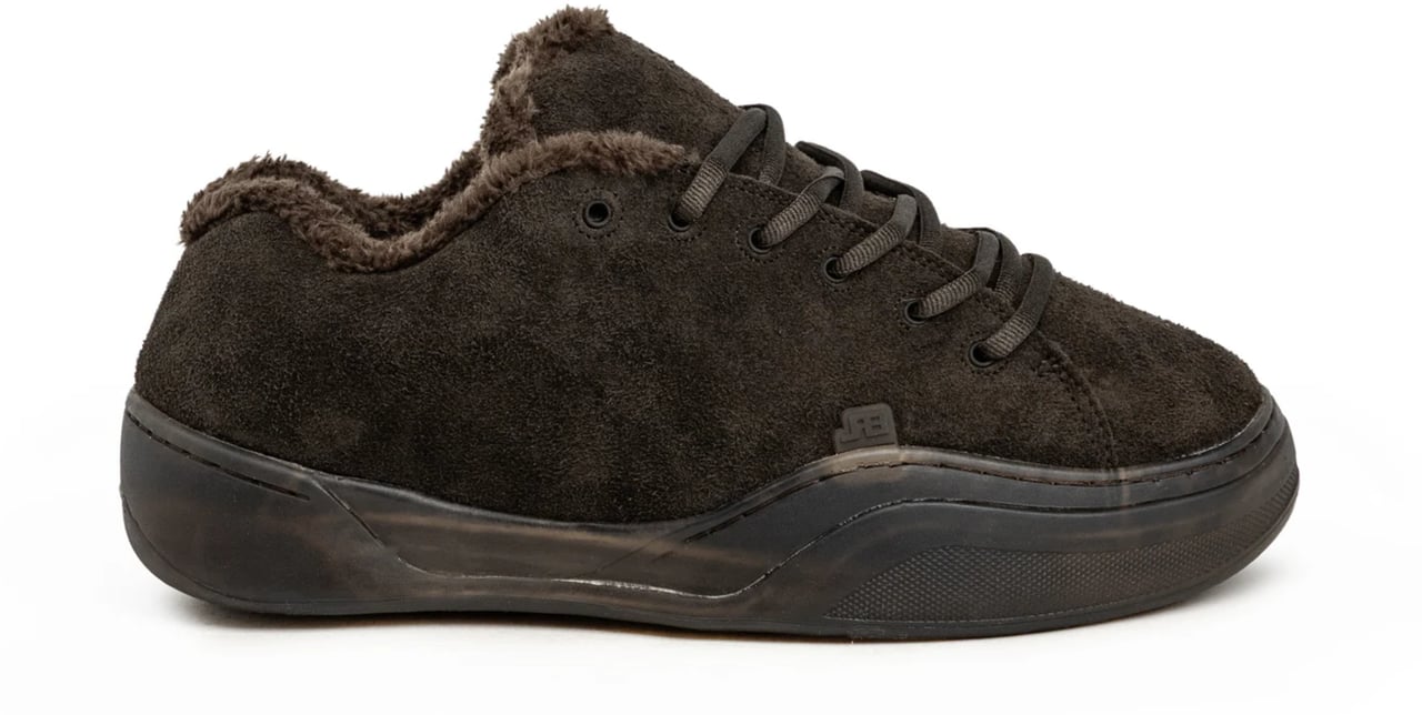 ERL SUEDE VAMP SNEAKERS DARK BROWN Bruin