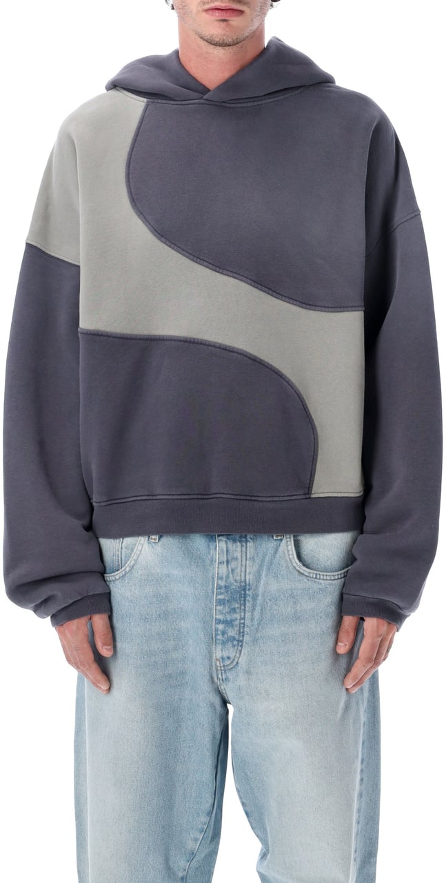 ERL Wave Hoodie Grigio Grijs
