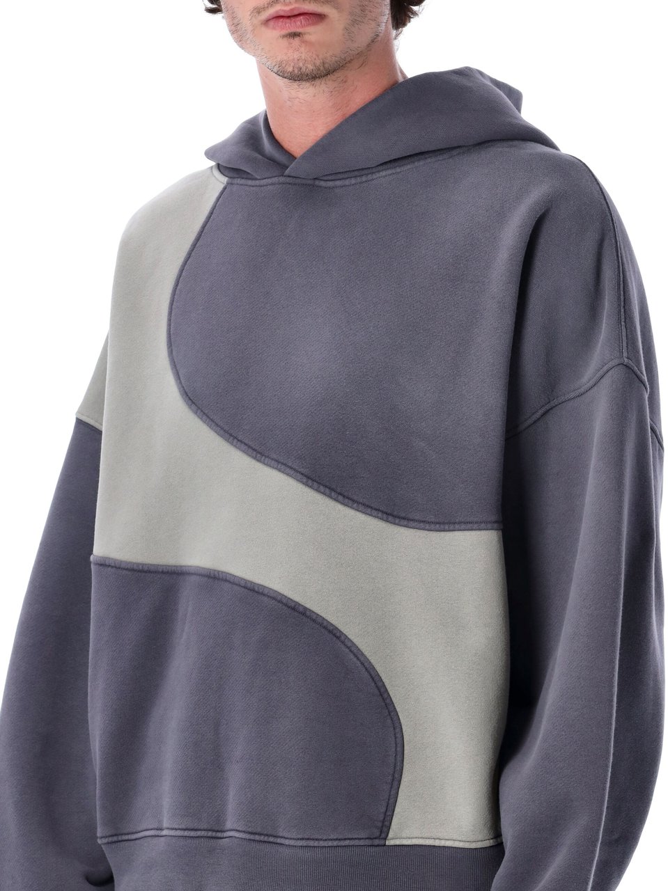 ERL Wave Hoodie Grigio Grijs