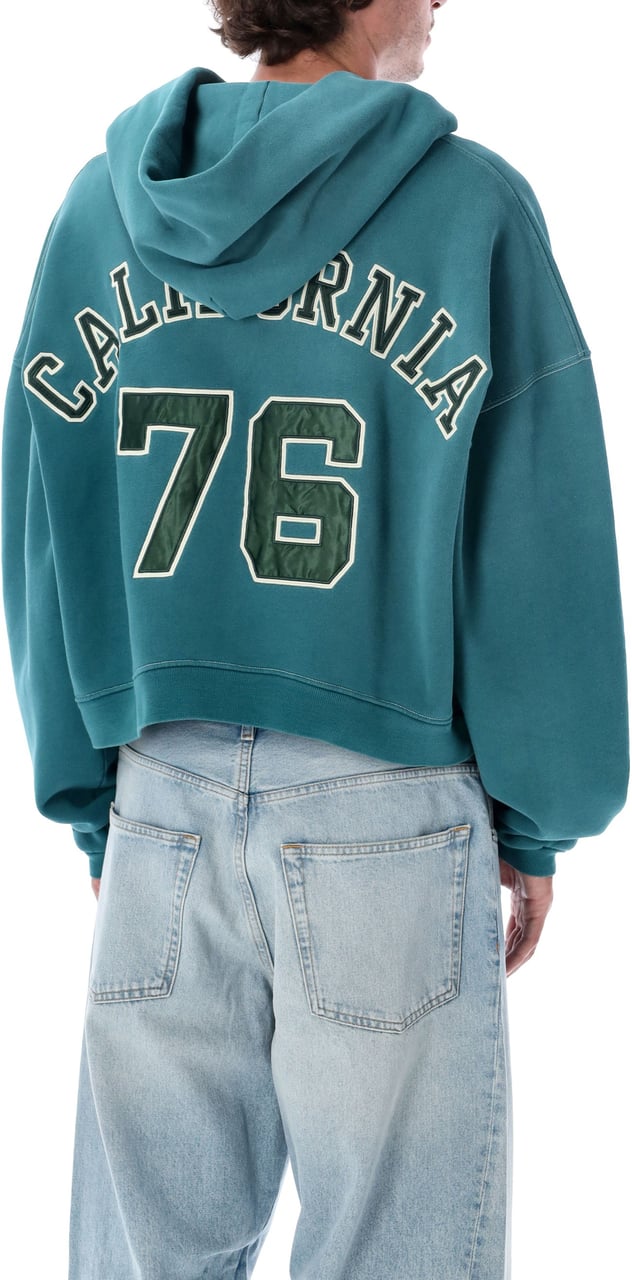 ERL Letterman Hoodie Verde Groen