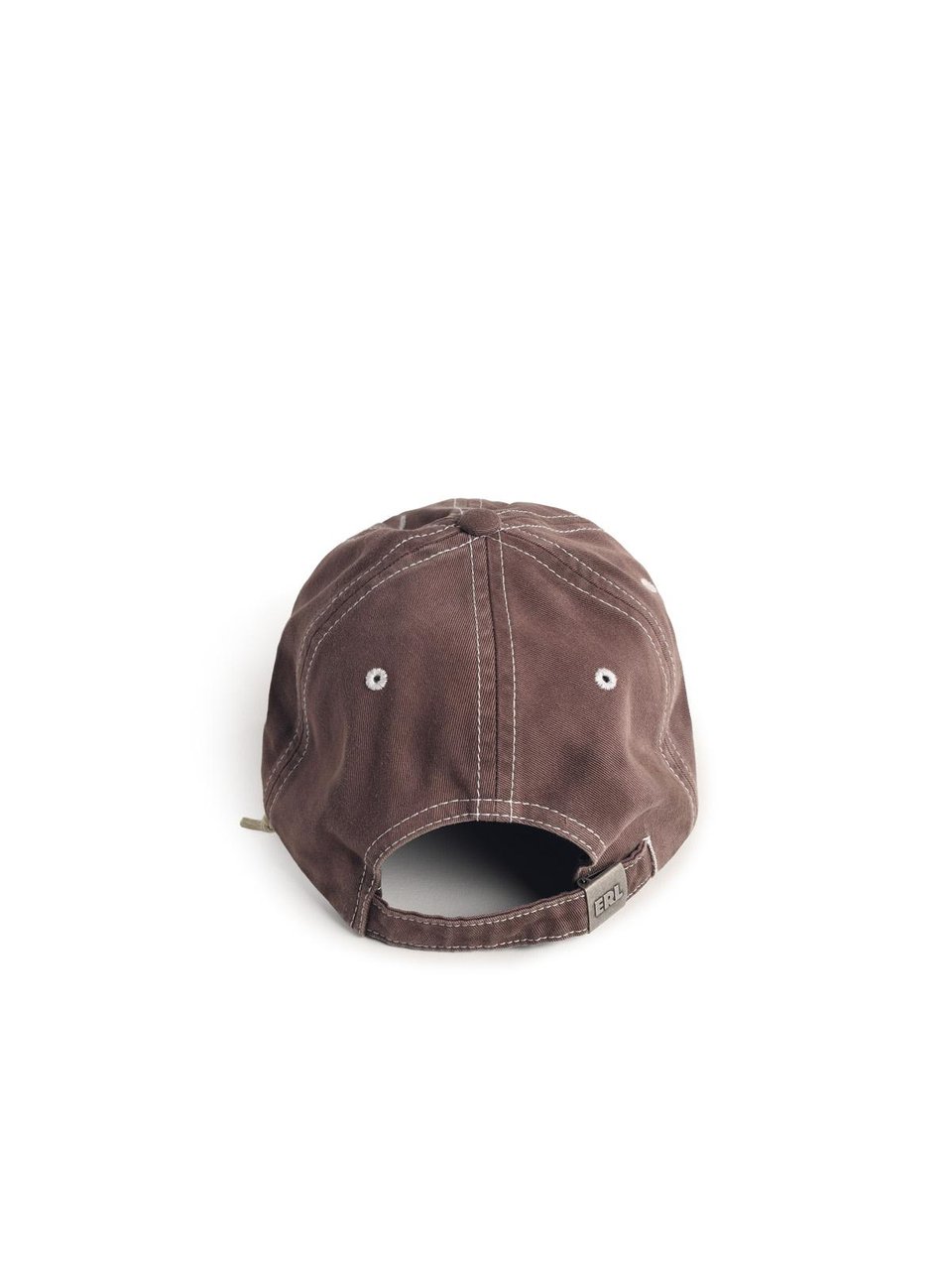 ERL 'California' Brown Cotton Cap Grijs