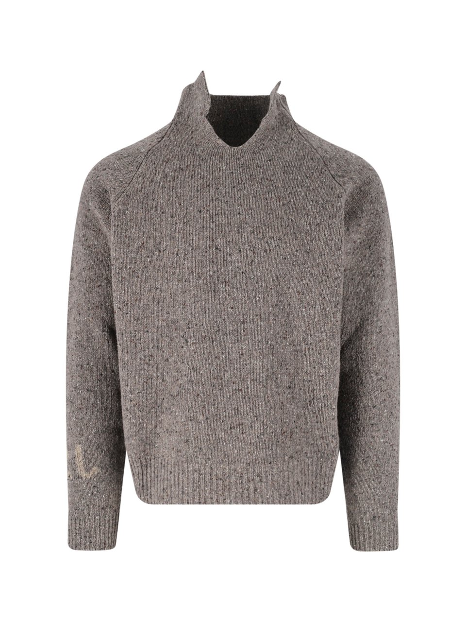 ERL Grey Wool Blend High-Neck Sweater Grijs