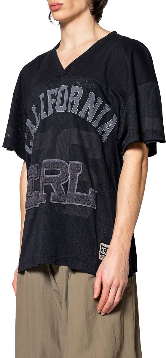 ERL MESH FOOTBALL TEE KNIT BLACK Zwart