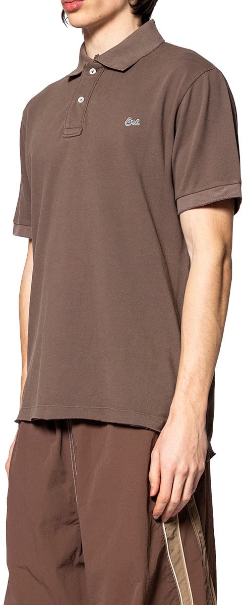 ERL POLO TEE KNIT BROWN Bruin