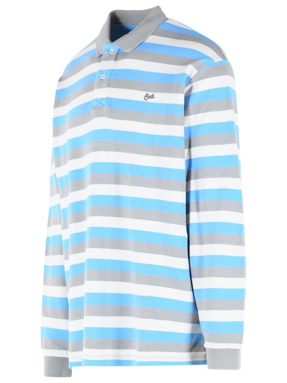 ERL Multicolor Cotton Polo Shirt Grijs