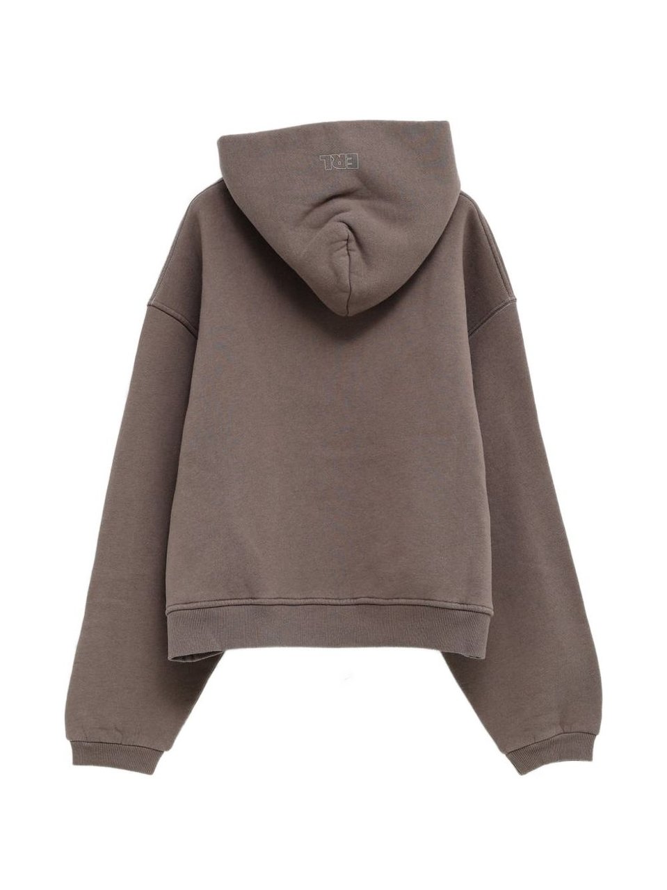 ERL Relaxed-Fit Brown Embroidered Hoodie Grijs
