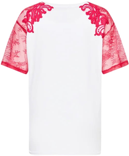 Ermanno Firenze T-Shirts And Polos Biancofucsia Wit