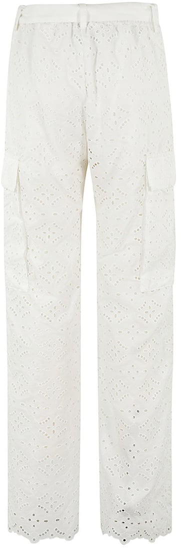 Ermanno Firenze High-Waisted Perforated Pants Wit