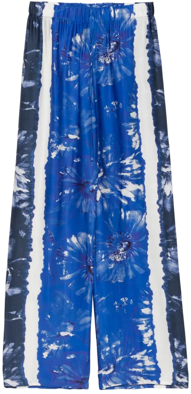 Ermanno Firenze Trousers Blue Blauw