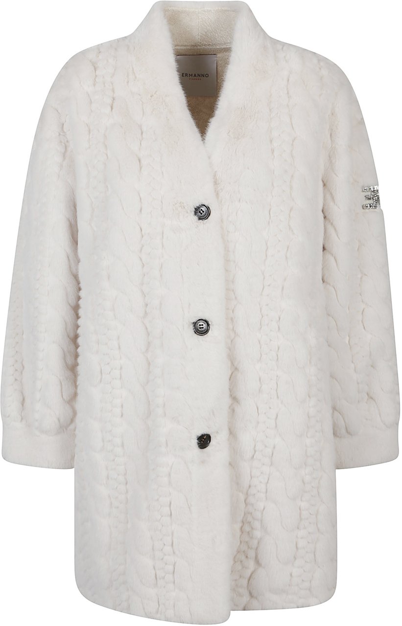 Ermanno Firenze Coat White Wit